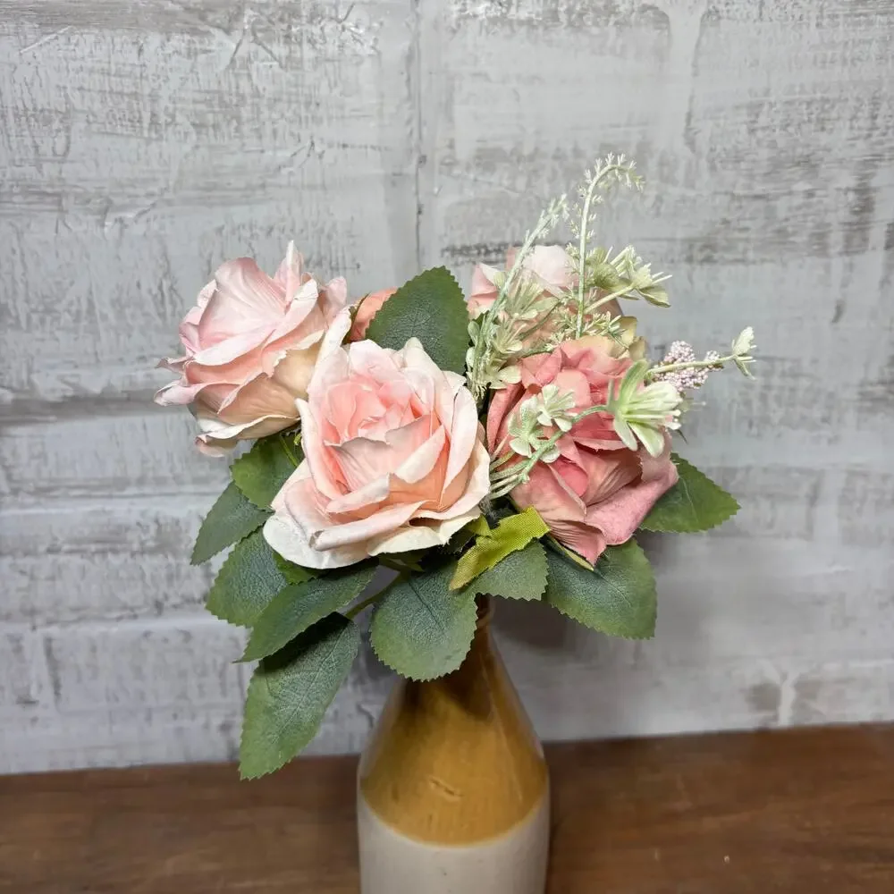 Antique Two-Tone Stoneware Bottle Vase